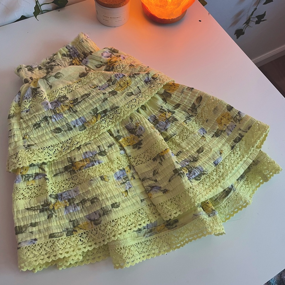 aerie ruffle skirt